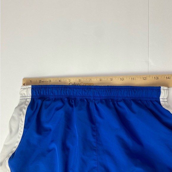 Nike Tempo blue white side panel running shorts brief lined size medium - Picture 12 of 13